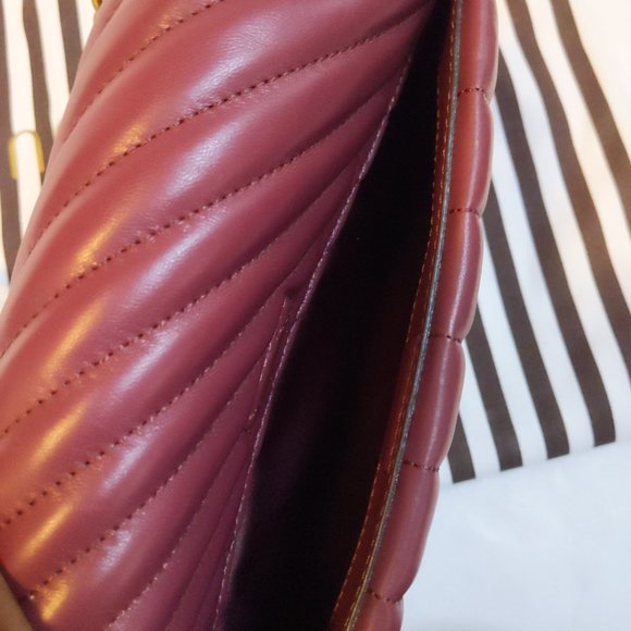 NWOT Henri Bendel 712 Convertible Shoulder Bag in Oxblood - Picture 9 of 16